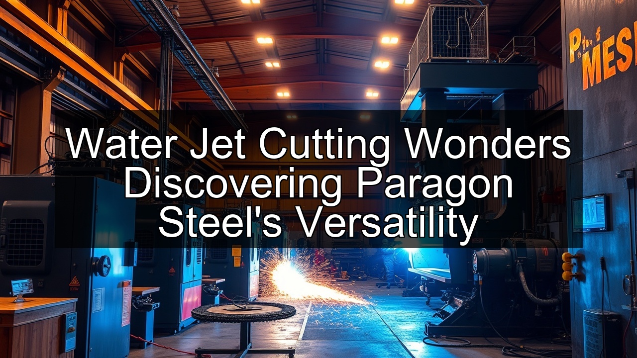 water jet cutting Paragon Steel metal forming services cutting Paragon Steel metal fabrication services aluminum